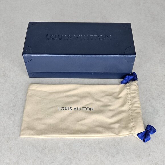 Blue Louis Vuitton LV Sunglasses Box Case with Dustbag - Picture 1 of 8